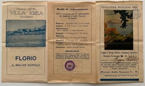 Coppa targa florio riunioni - florio,