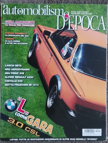 Rivista automobilismo epoca - automobilismo, d'epoca