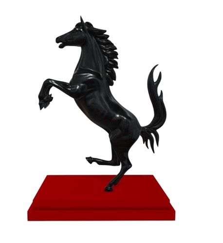 Statua cavallino rampante - statua,