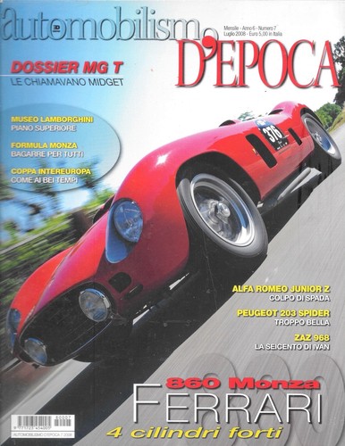 Automobilismo epoca luglio - d'epoca,