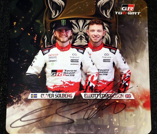 Cartolina rally firmata oliver - rally,