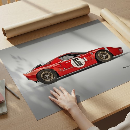 Poster stampa artistica ford - poster,